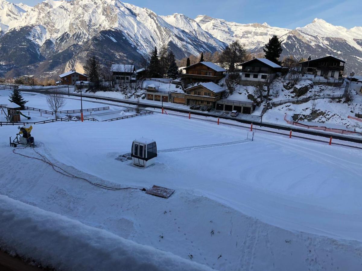 Appartement Haute Nendaz Met Fantastisch Uitzicht Exteriör bild